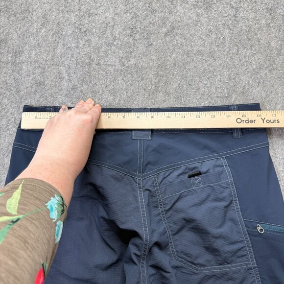 Kuhl Mutiny River Shorts Men 30 Blue Nylon Stretch Zip Cargo 10" 5048 - Picture 10 of 15